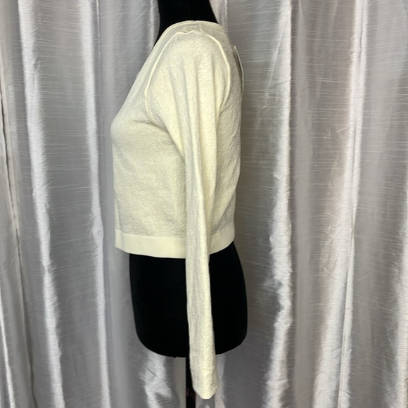 Fabletics River Seamless NWT Women’s XL Yellow Textured Cropped Long Sleeve Top - Picture 5 of 8